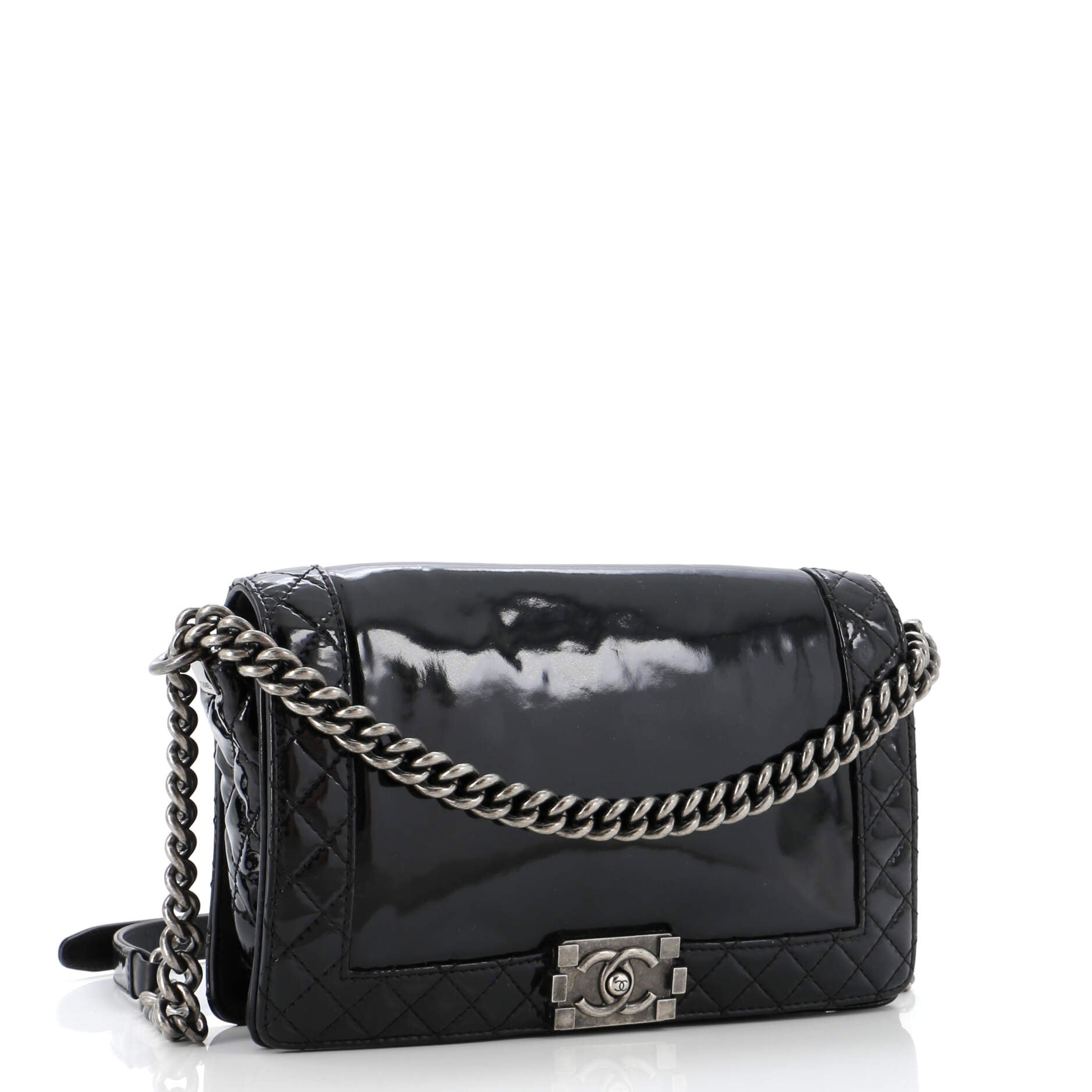 Reverso Boy Flap Bag Patent New Medium