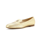 Women's CC Mocassin Loafers Leather with Metal