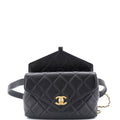 Carry With Chic Chain Flap Waist Bag Quilted Calfskin