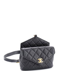 Carry With Chic Chain Flap Waist Bag Quilted Calfskin