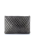 Boy O Case Clutch Quilted Calfskin Large