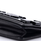 Boy Brick Flap Bag Striped Patent and Plexiglass Horizontal