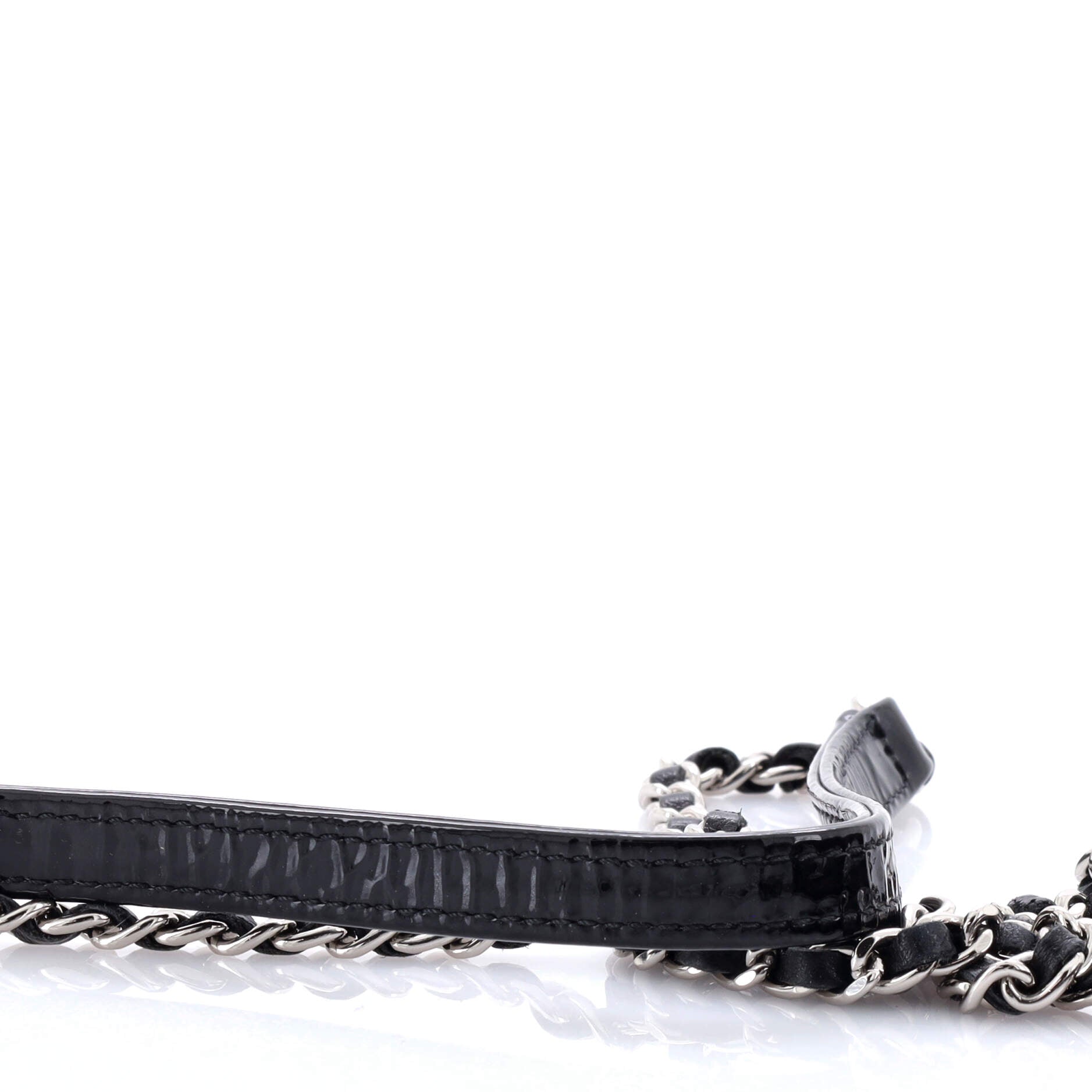 Boy Brick Flap Bag Striped Patent and Plexiglass Horizontal