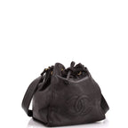 Vintage CC Drawstring Bucket Bag Caviar Small
