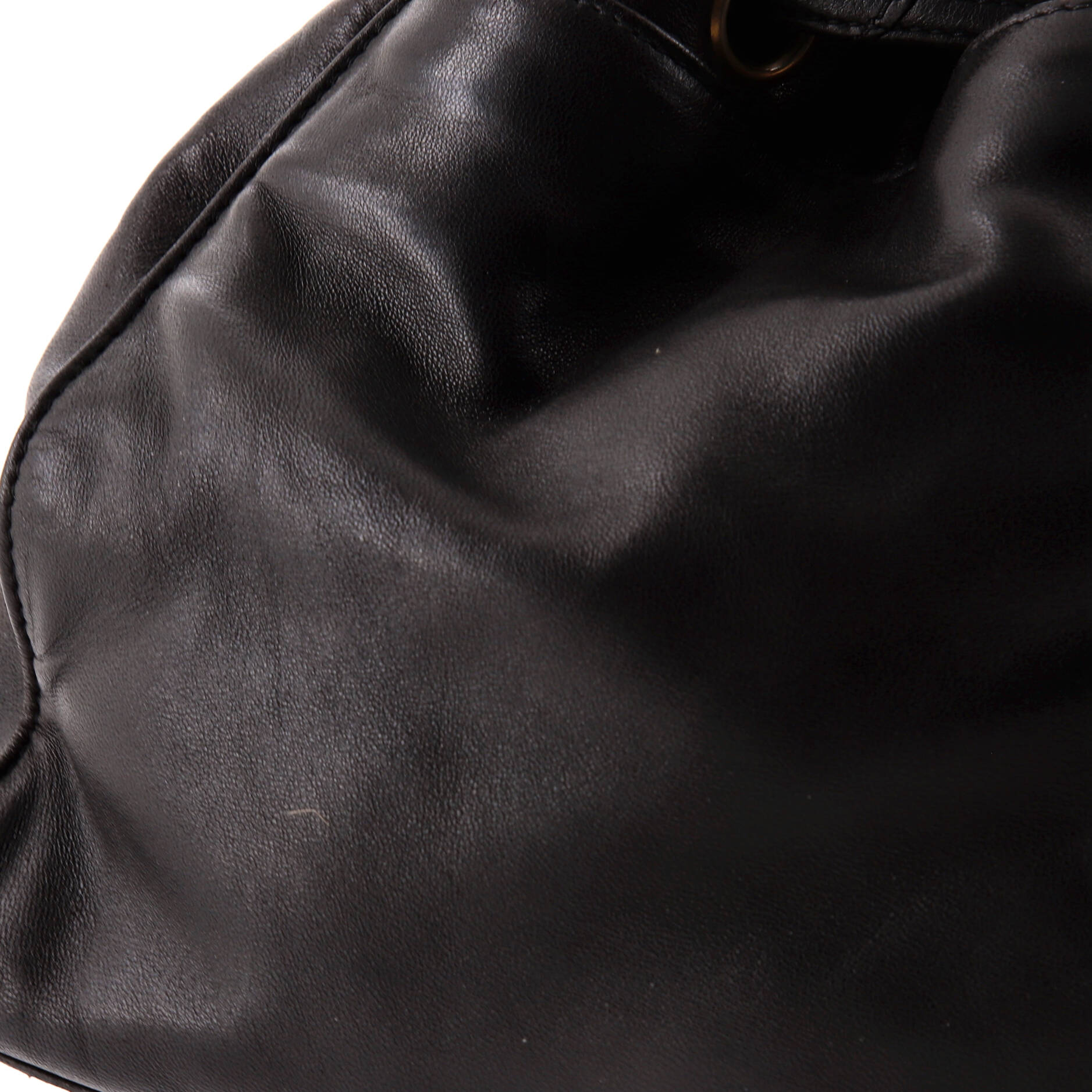 Vintage CC Drawstring Bucket Bag Caviar Small