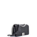 Boy Flap Bag Braided Patent and Calfskin Old Medium