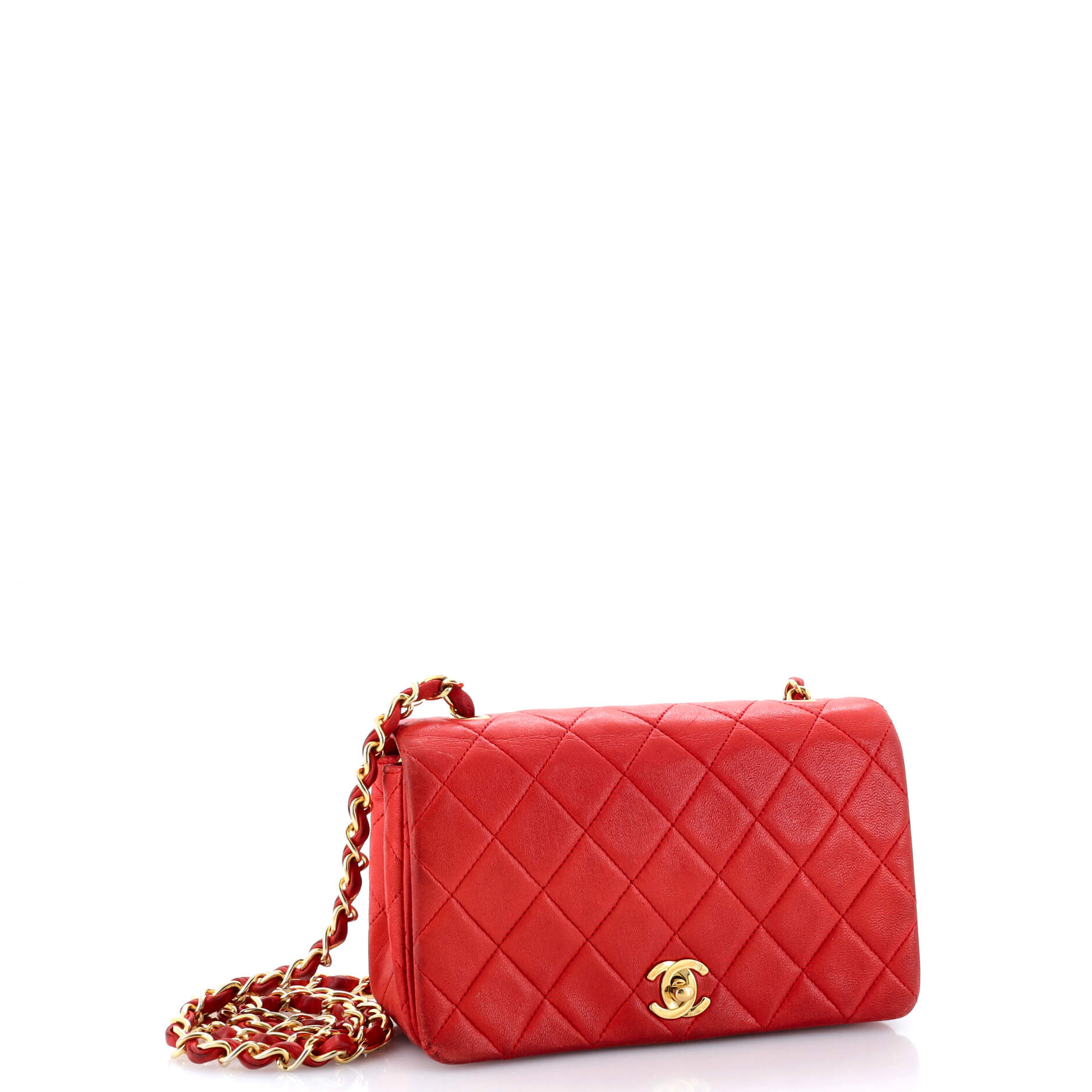 Vintage Full Flap Bag Quilted Lambskin Mini