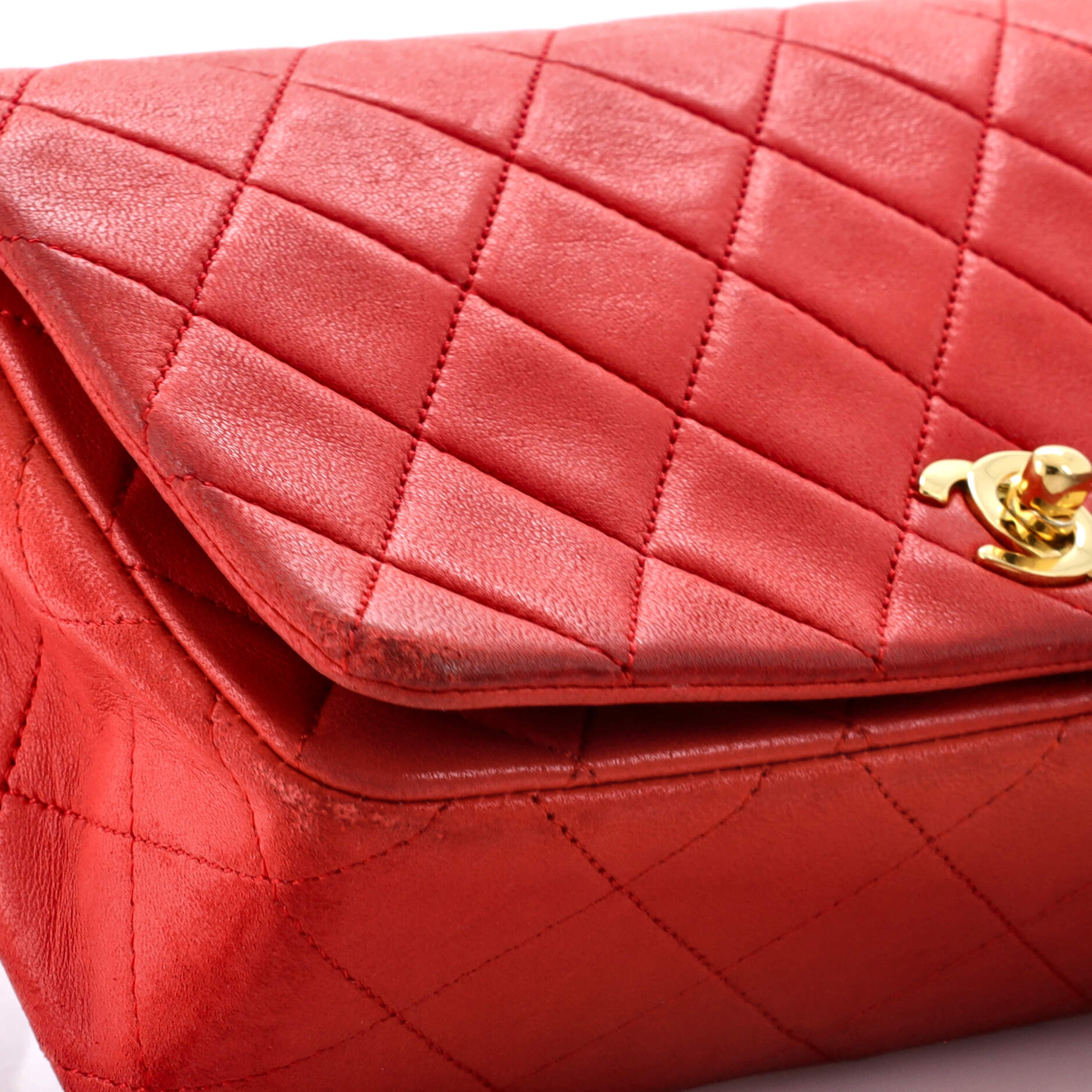 Vintage Full Flap Bag Quilted Lambskin Mini