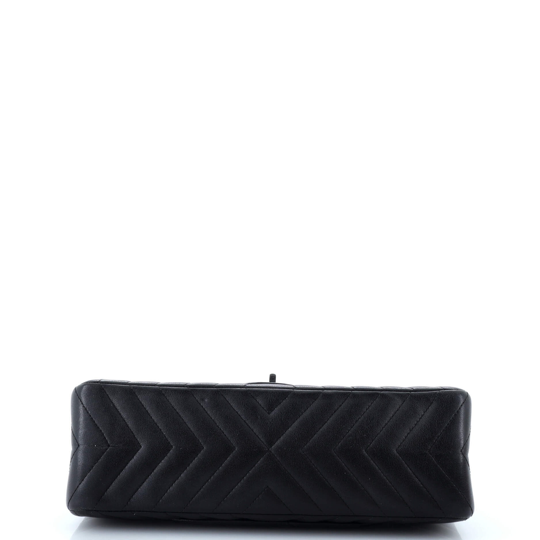 So Black Reissue 2.55 Flap Bag Chevron Sheepskin 226