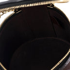 CC Round Vanity Case with Chain Quilted Lambskin Mini