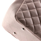 Classic CC Shopping Tote Quilted Caviar Large