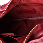 Gabrielle Hobo Chevron Aged Calfskin Small