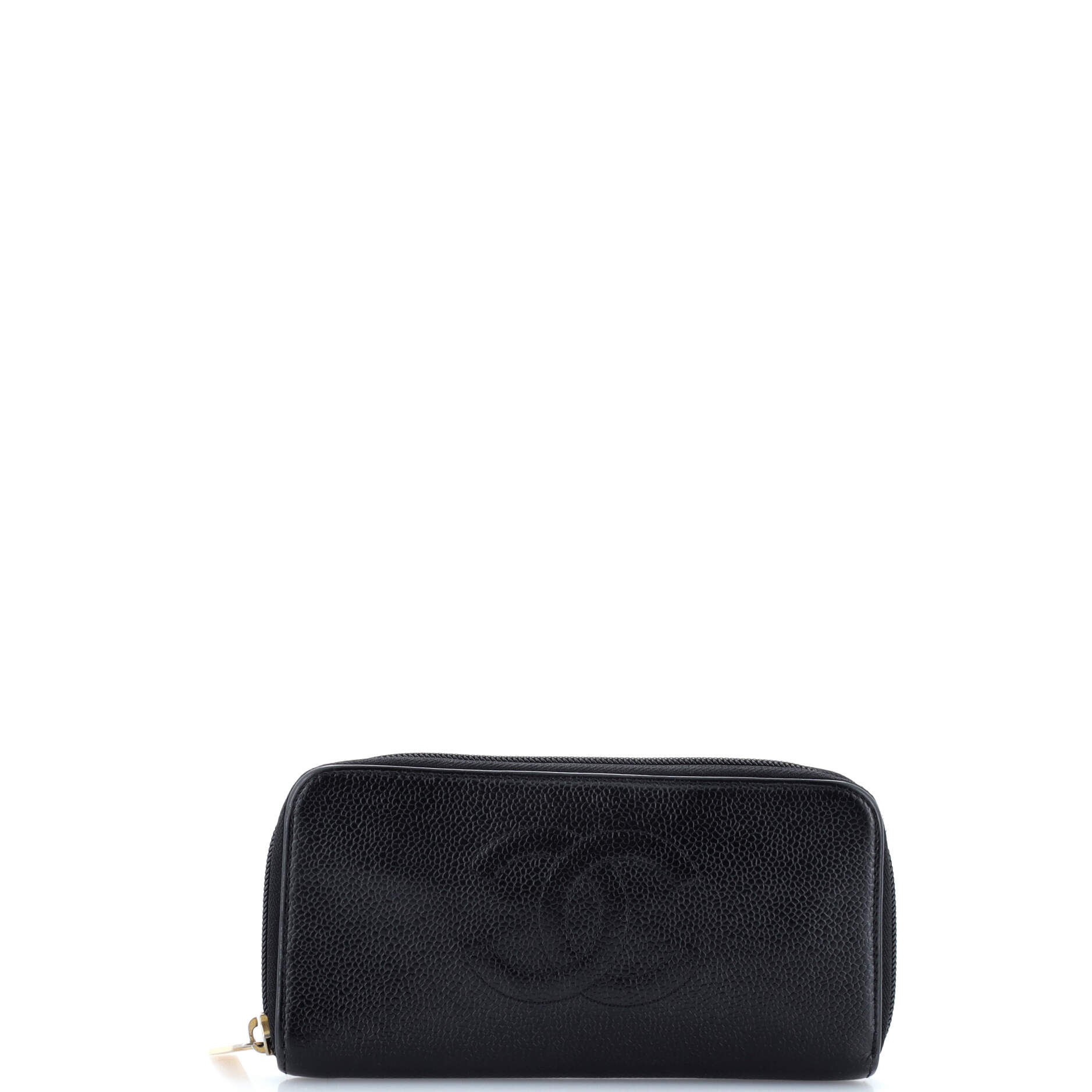 Timeless CC Zipped Wallet Caviar Long