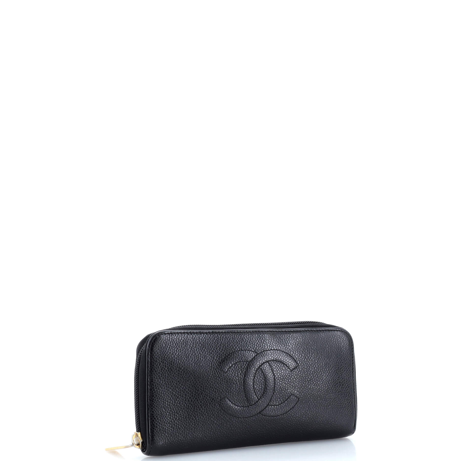 Timeless CC Zipped Wallet Caviar Long
