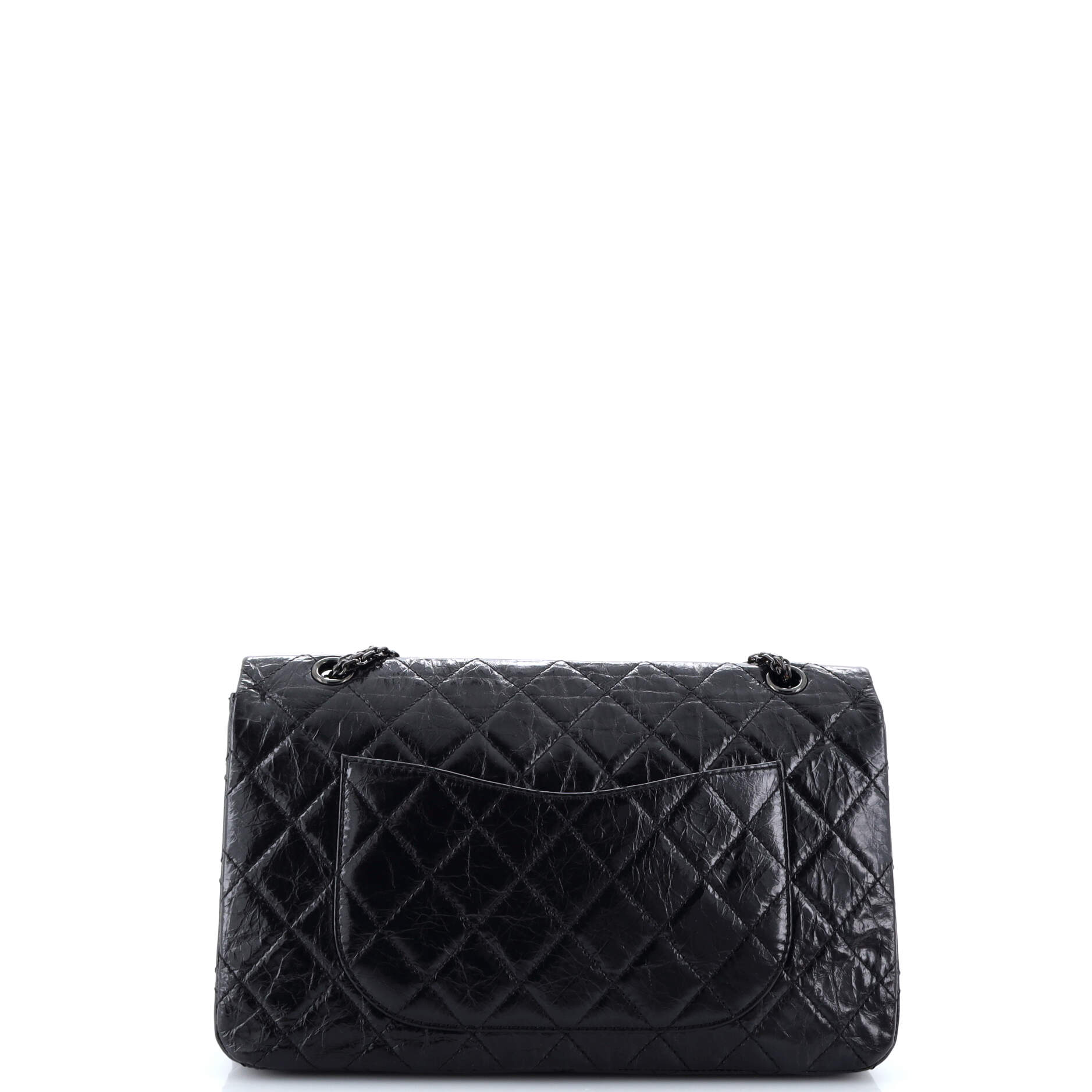 So Black Reissue 2.55 Flap Bag Quilted Glazed Calfskin 226