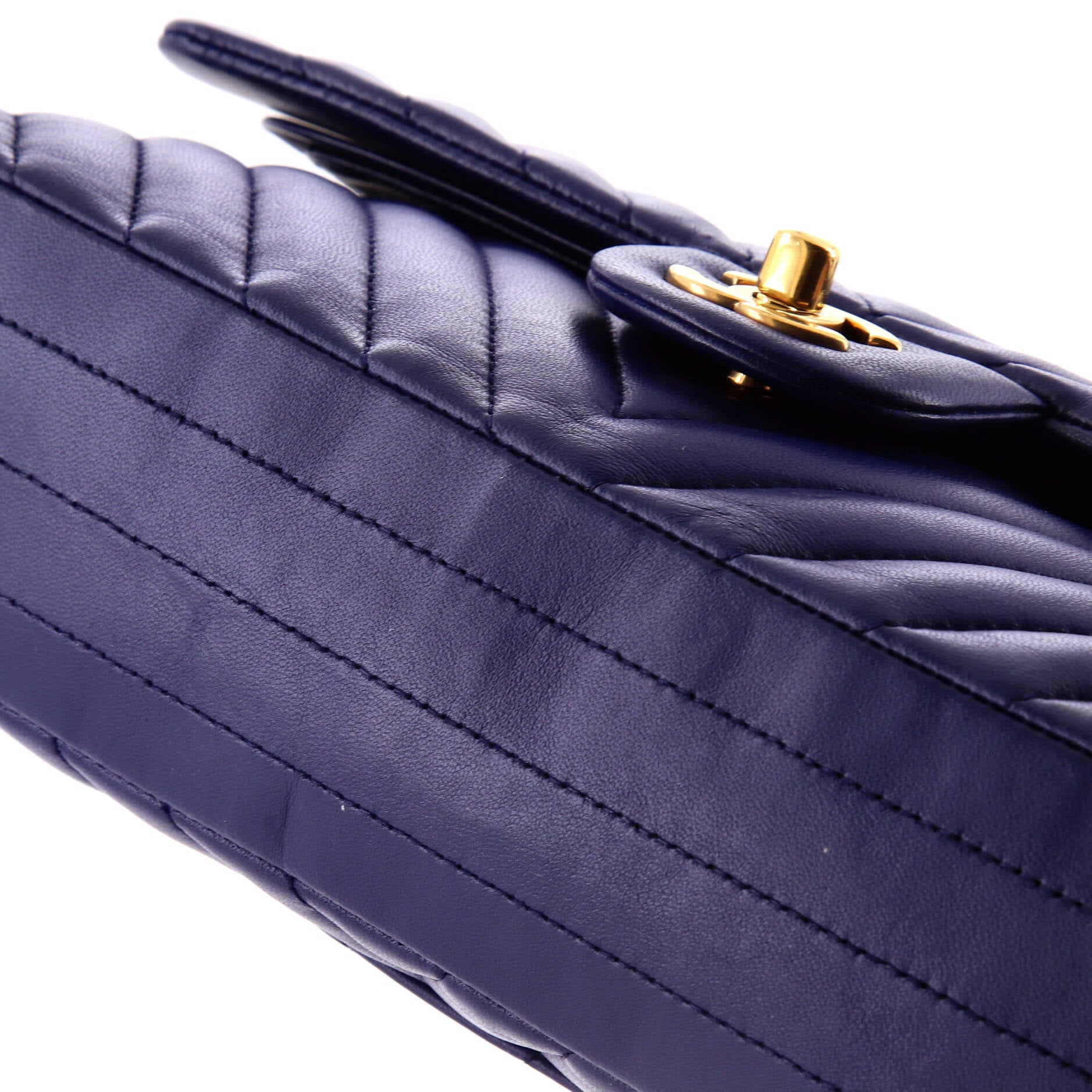 Classic Double Flap Bag Chevron Calfskin Medium