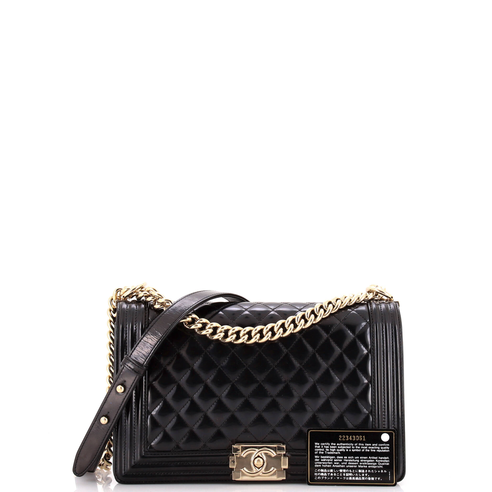 Boy Flap Bag Quilted Iridescent Glazed Calfskin New Medium