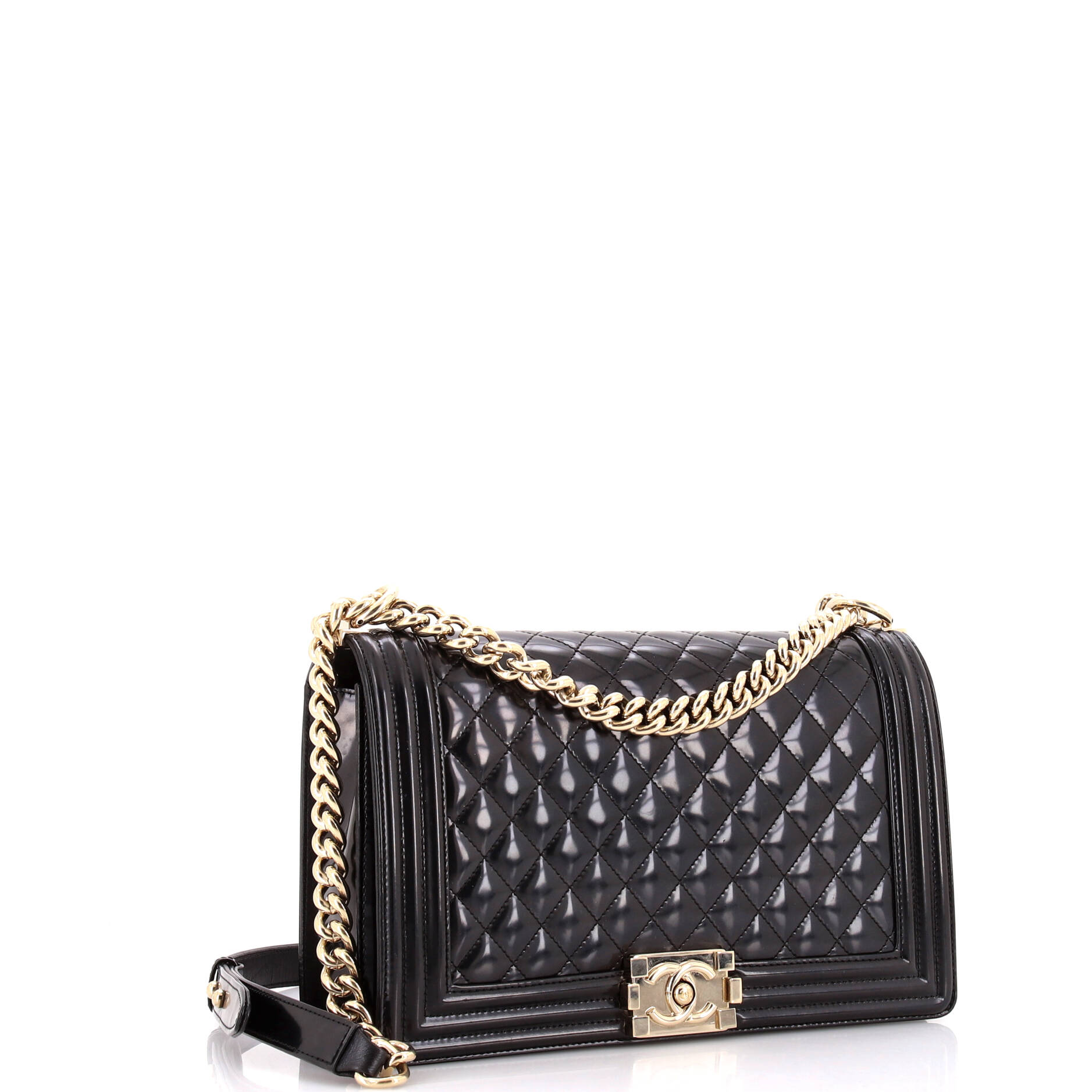 Boy Flap Bag Quilted Iridescent Glazed Calfskin New Medium