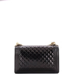 Boy Flap Bag Quilted Iridescent Glazed Calfskin New Medium