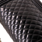 Boy Flap Bag Quilted Iridescent Glazed Calfskin New Medium