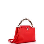 Capucines Bag Leather with Python PM