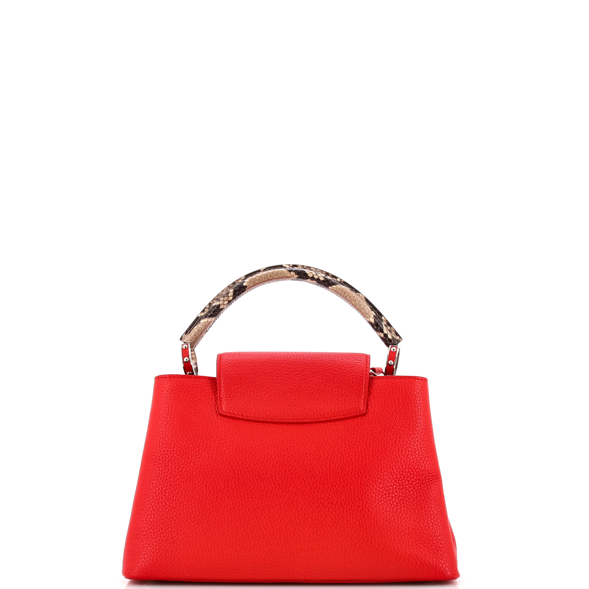 Capucines Bag Leather with Python PM