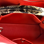 Capucines Bag Leather with Python PM