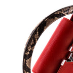 Capucines Bag Leather with Python PM