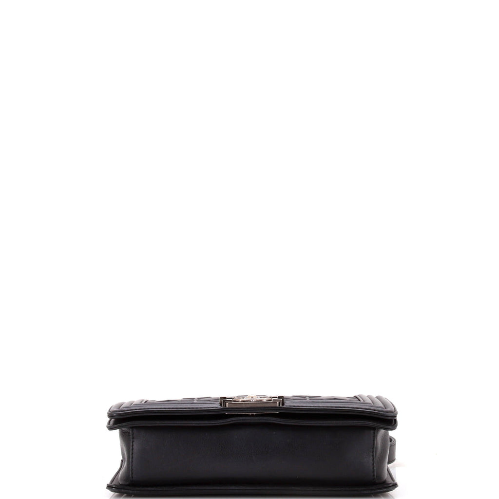 Arabesque Boy Flap Bag Embossed Calfskin Old Medium