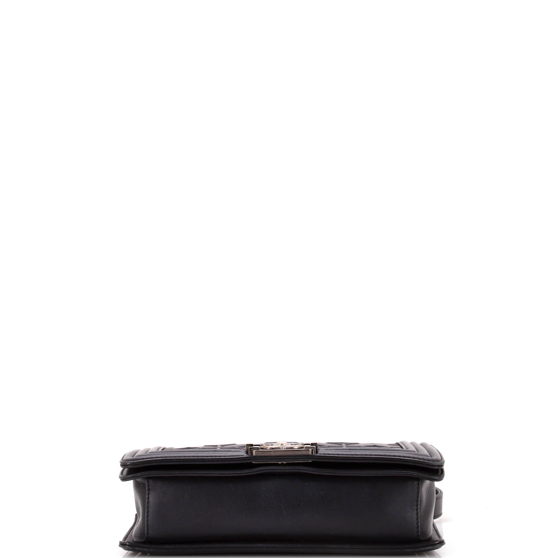 Arabesque Boy Flap Bag Embossed Calfskin Old Medium