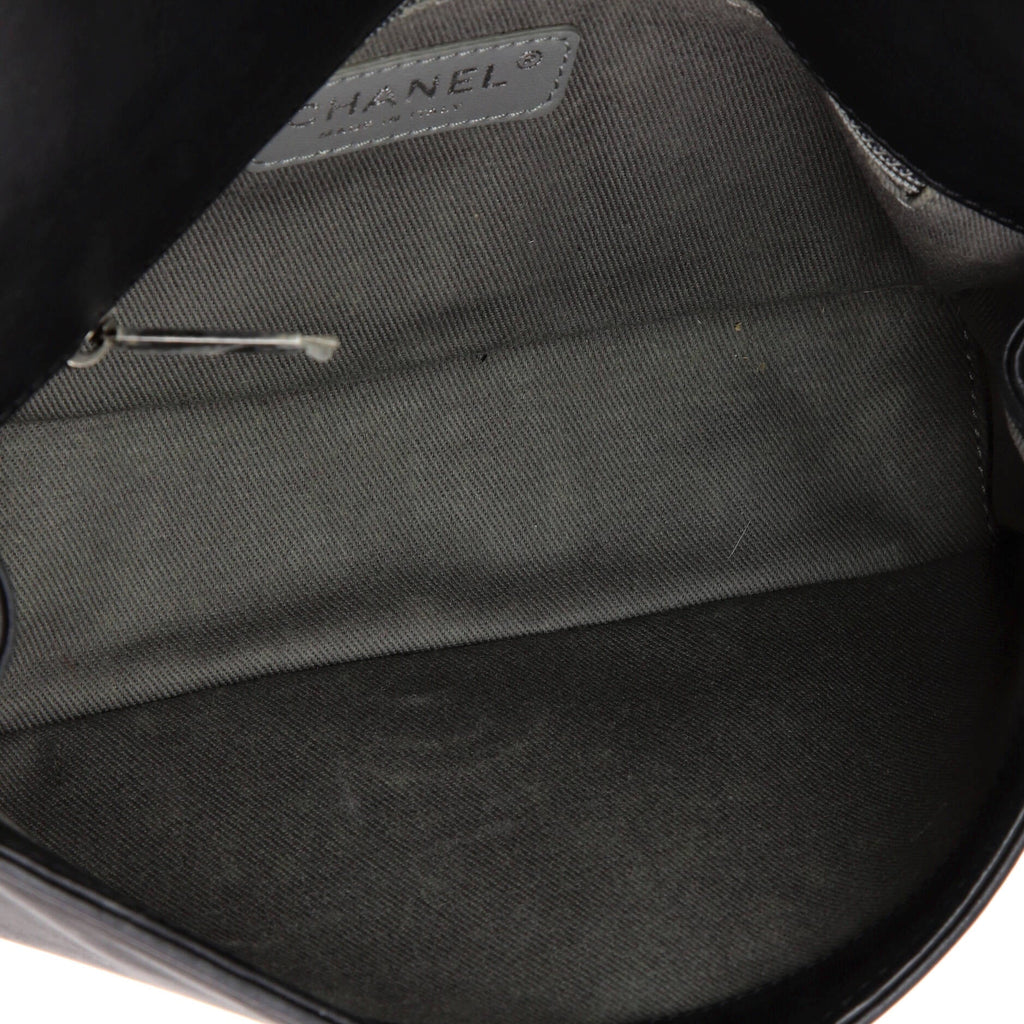 Arabesque Boy Flap Bag Embossed Calfskin Old Medium