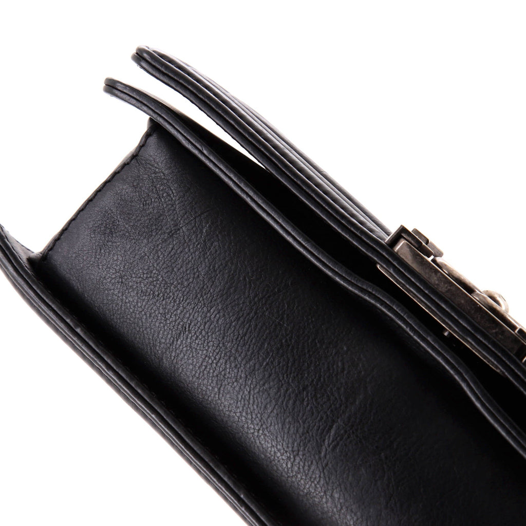 Arabesque Boy Flap Bag Embossed Calfskin Old Medium