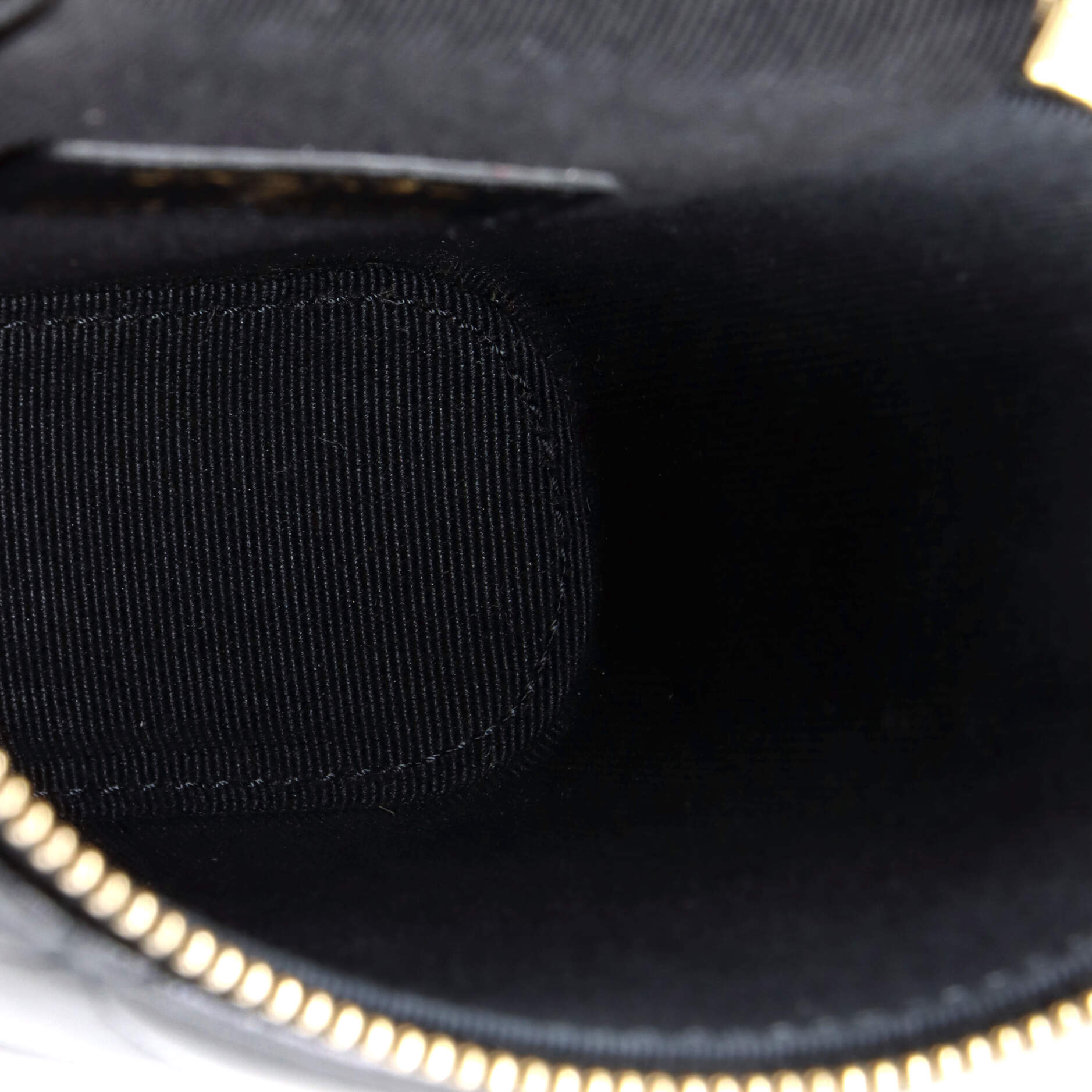 Classic Vanity Top Handle Phone Holder with Chain Quilted Lambskin