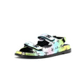 Women's Velcro Dad Sandals Printed Laminated Leather