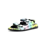 Women's Velcro Dad Sandals Printed Laminated Leather