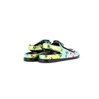Women's Velcro Dad Sandals Printed Laminated Leather