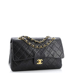 Vintage Classic Double Flap Bag Quilted Lambskin Medium