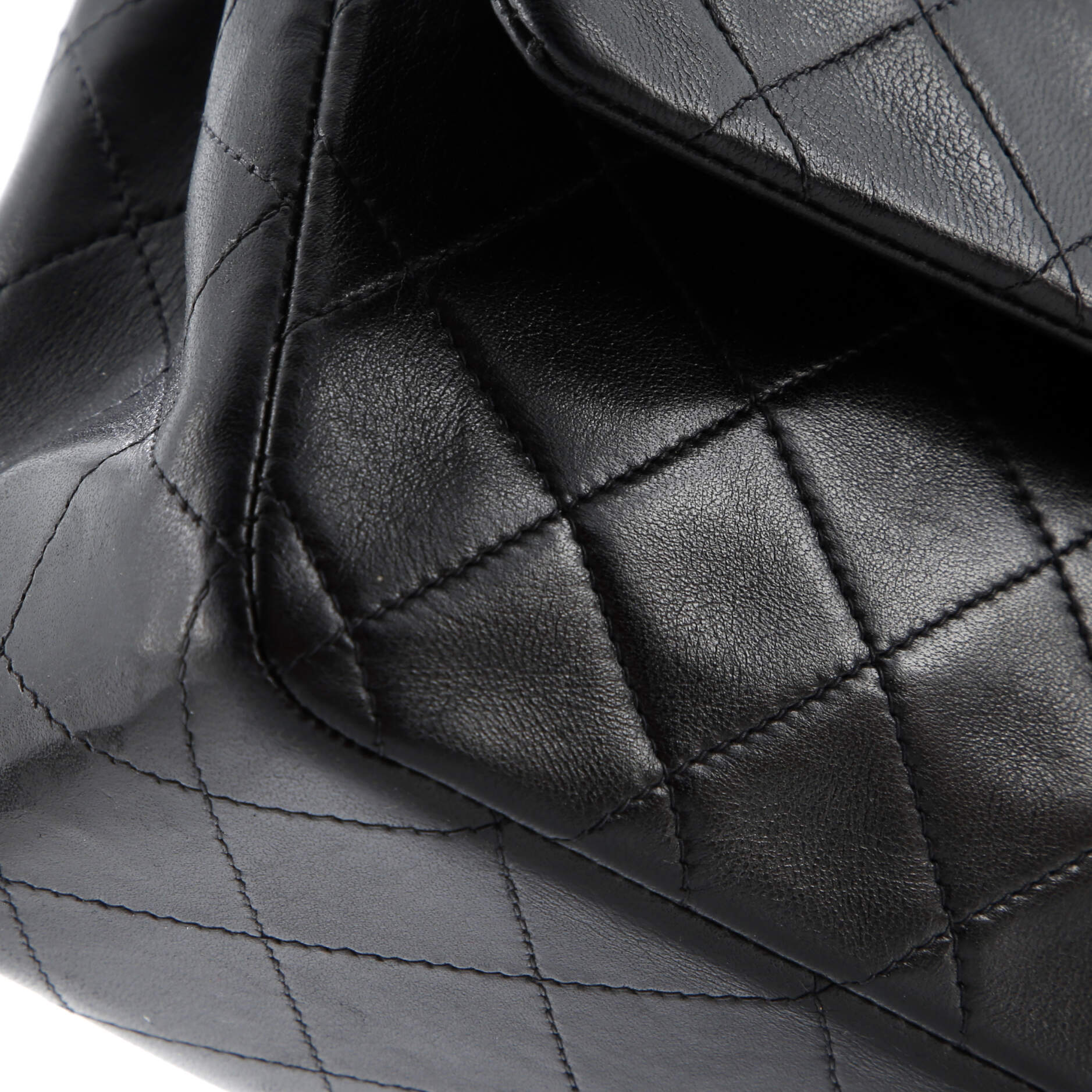 Vintage Classic Double Flap Bag Quilted Lambskin Medium