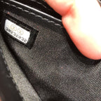 Zip Around Waist Belt Bag Quilted Shiny Lambskin