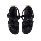 Women's Chain CC Slingback Sandals Quilted Leather with Cork