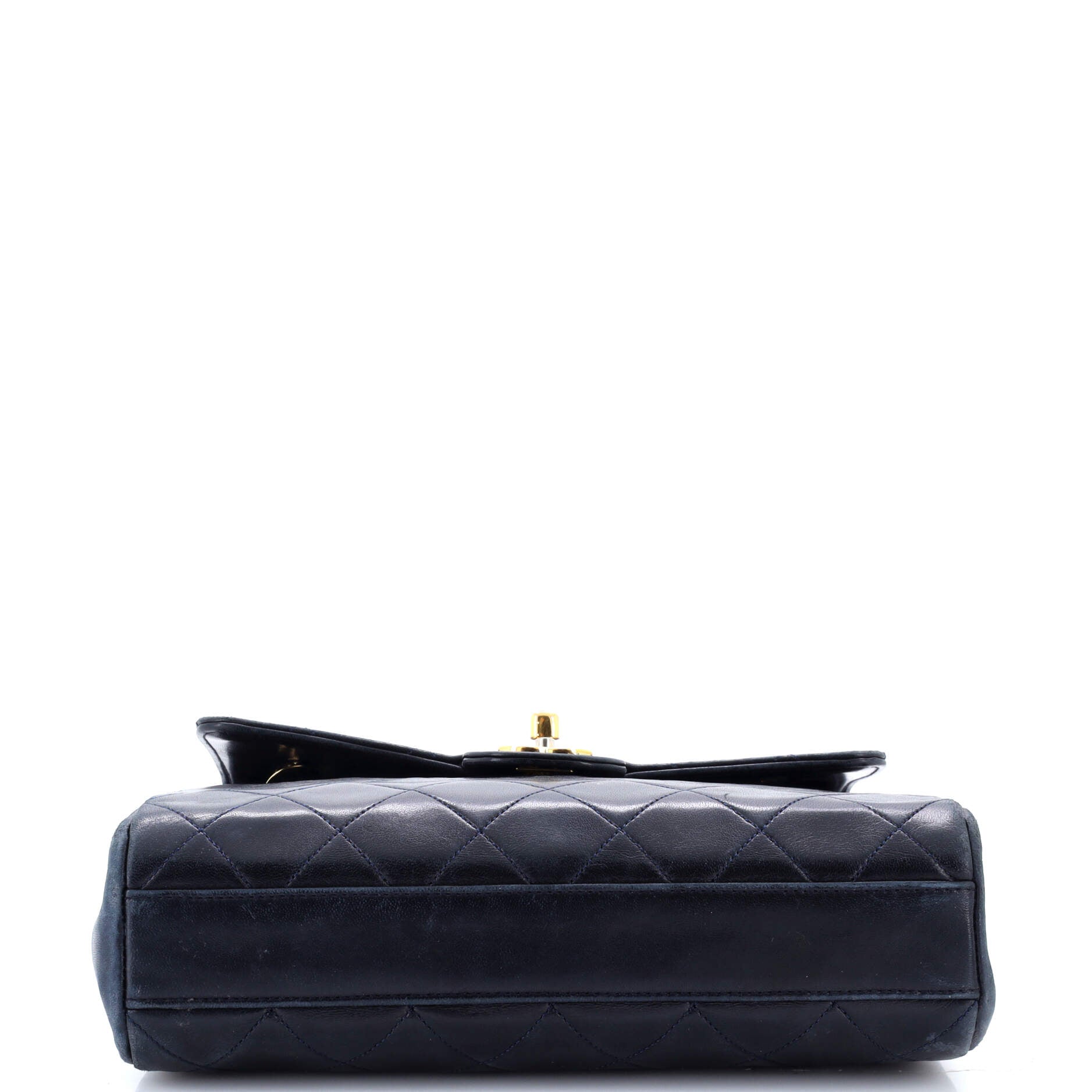 Vintage Square Classic Flap Bag Quilted Lambskin Small