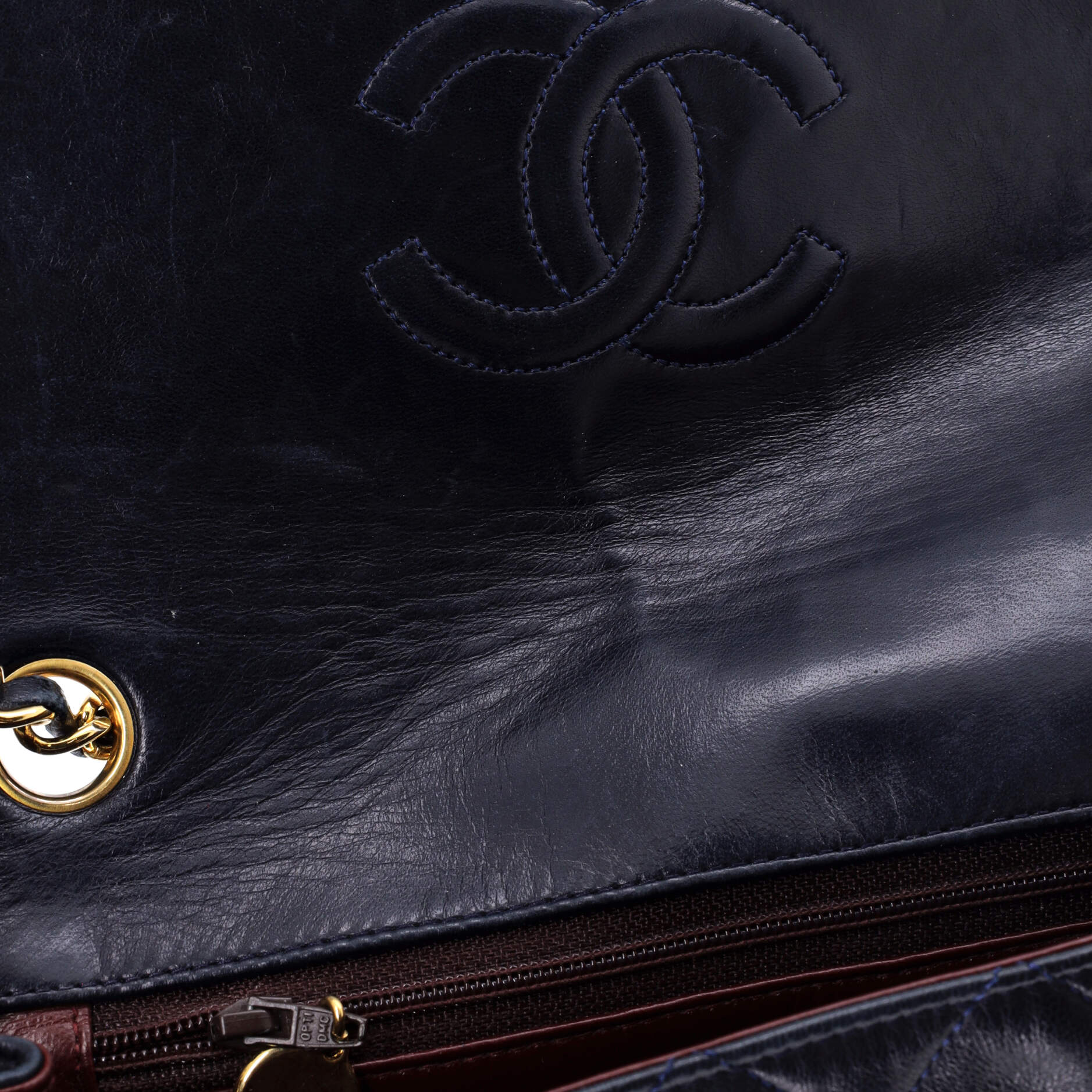 Vintage Square Classic Flap Bag Quilted Lambskin Small