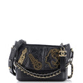Gabrielle Hobo Embellished Quilted Aged Calfskin Small