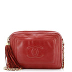 Vintage CC Tassel Camera Bag Lambskin Small