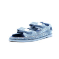 Women's Velcro Dad Sandals Printed Denim