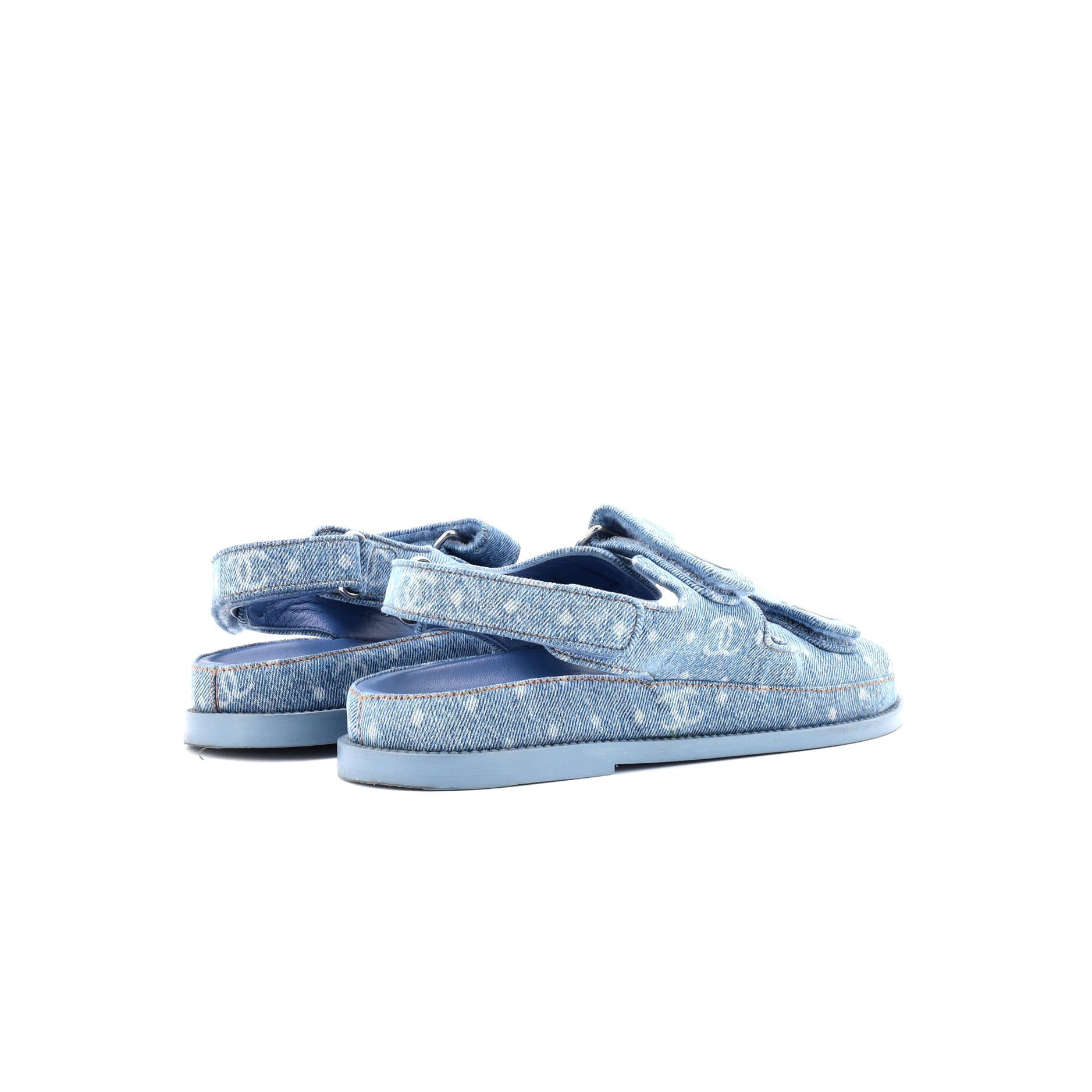 Women's Velcro Dad Sandals Printed Denim