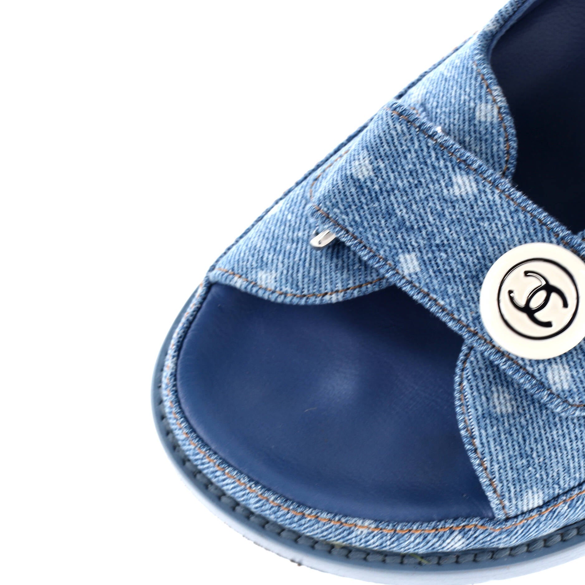 Women's Velcro Dad Sandals Printed Denim