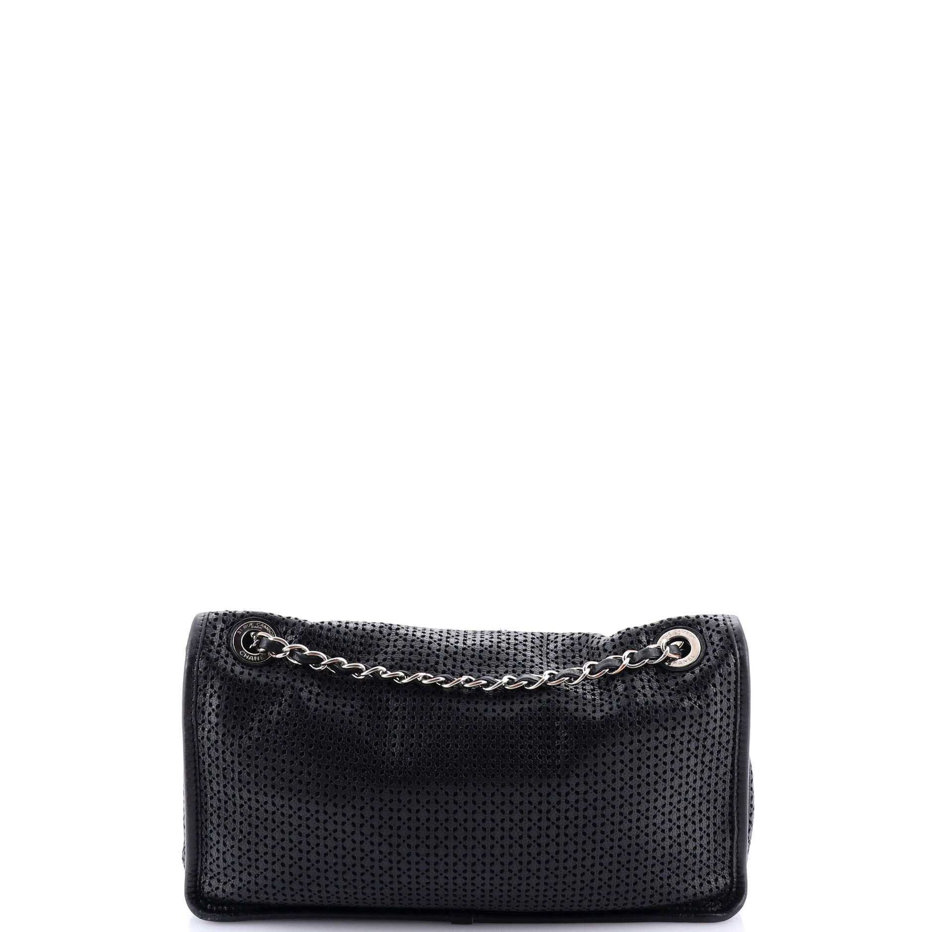 Up In The Air Flap Bag Perforated Leather Medium