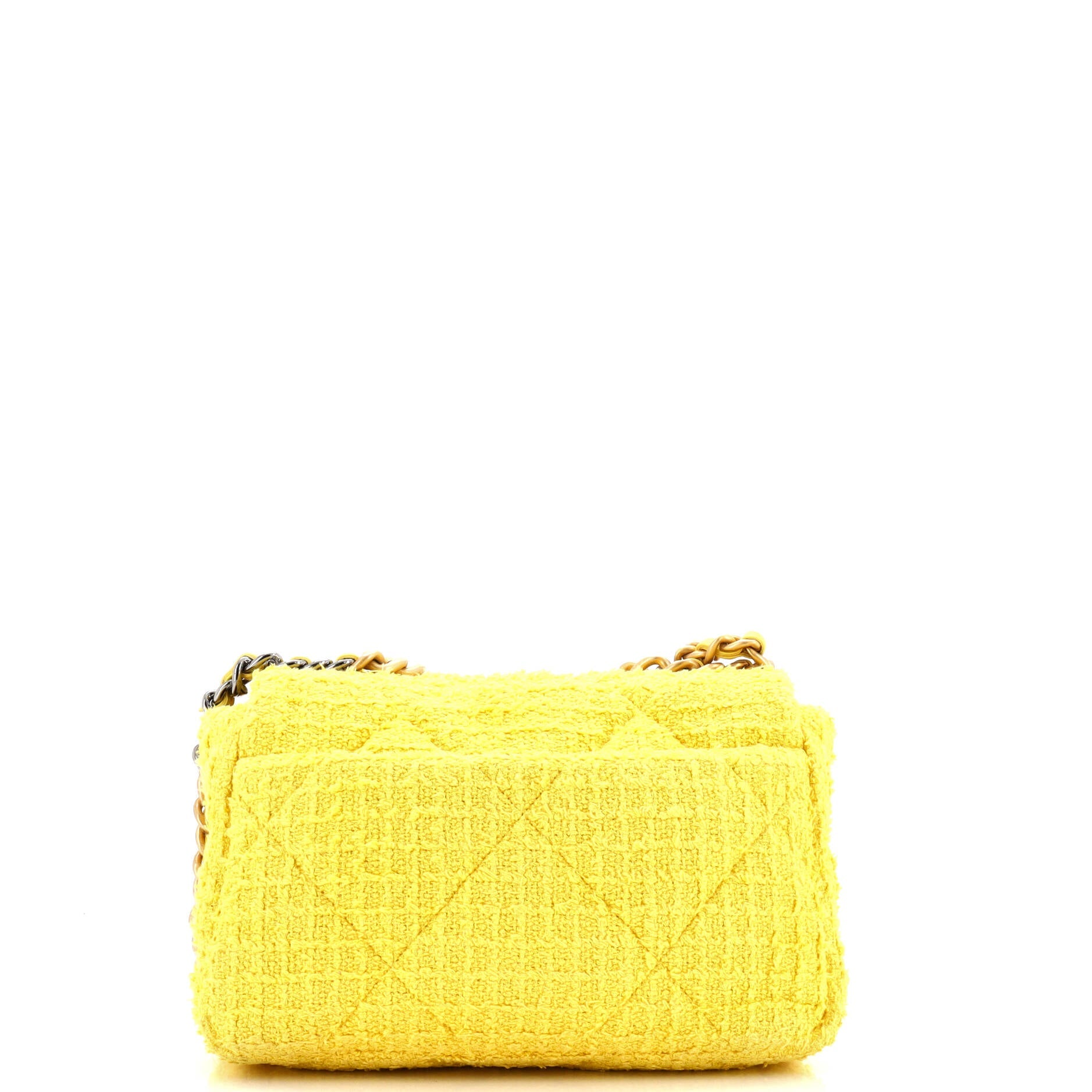 19 Flap Bag Quilted Tweed Medium