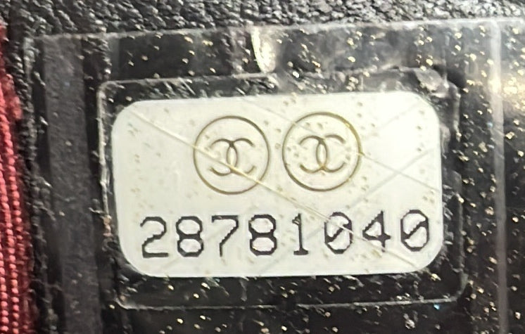 Pearl CC Accordion Flap Bag Quilted Calfskin Medium